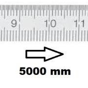 HORIZONTAL FLEXIBLE RULE CLASS II LEFT TO RIGHT 5000 MM SECTION 20x1 MM<BR>REF : RGH96-G25M0D150